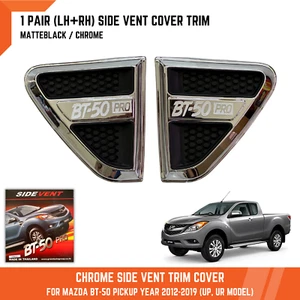 CHROME SIDE VENT MARKER LIGHT COVER FOR MAZDA BT-50 BT50 PICKUP UTE 12-19 UP UR - Picture 1 of 7
