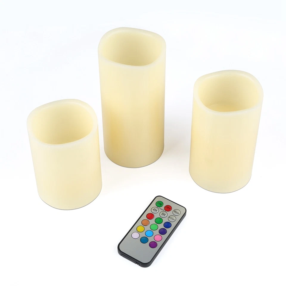 Candles Ivory Color Flameless LED with Remote