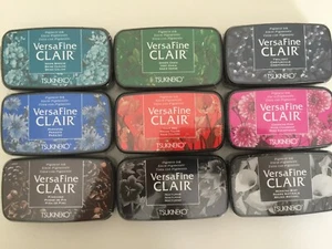 VersaFine Clair Ink Pad - your color choice!! - Tsukineko Pigment Pads New - Picture 1 of 19