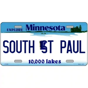 Letrero de metal South St Paul Minnesota - Imagen 1 de 1