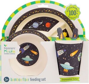 CHILD 5PC SOLAR SYSTEM FEEDING SET/CUP PLATE BOWL SPOON AND FORK