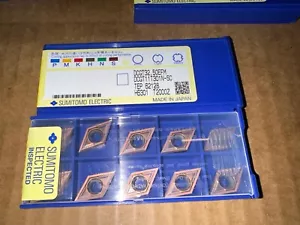 SUMITOMO CARBIDE INSERTS QTY 10 DCGT32.50 5EFM DCGT11T301N-SC T2000Z - Picture 1 of 1