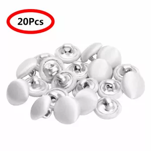 20x 10mm Smooth Satin Covered Metal Shank Buttons for Tuxedo Suit Blouses Coat - Picture 1 of 79