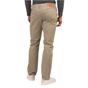 Men's Lucky Brand 121 Slim Straight Stretch Sateen Jeans Pants Beige Sandstone - Picture 1 of 12