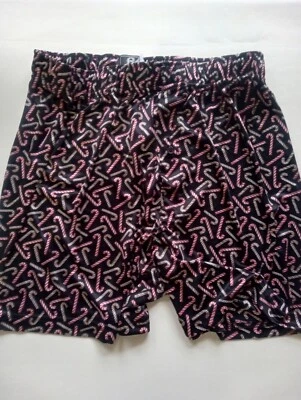 Calzoncillos boxer de caramelo de Navidad de satén líquido vintage M 32 34 para hombre brevemente declarados Foto 1 de 4