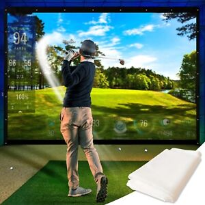 KHAMPA Golf Simulator Impact Screen Durable Grommets Reinforced[9'10"x 11'5.8'']