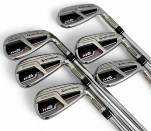 Taylormade M6 Iron Set #5-9,P (6Clubs) / Flex S Stiff REAX STEEL 85 - Picture 1 of 9