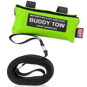Chase Harper USA 9150 - Buddy Tow -Green- Motorcycle/ATV Tow Strap - Picture 1 of 1