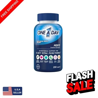 Multivitamínico diario para hombres con complejo B - Fórmula inmunoimpulsora de 200 unidades Foto 1 de 4