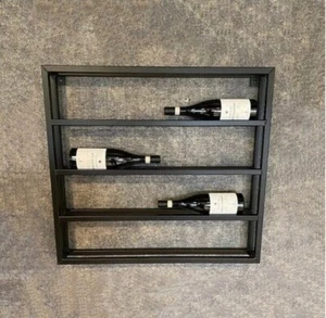 Wine Rack Metal, Steel Wine Rack, Industrial Wine Rack, 8 Bottles - Picture 1 of 2