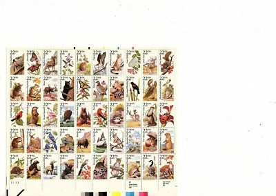 Mint Sheets of US North American Wildlife Series Stamps, 1987, 22 cent (ali - Image 1 of 2
