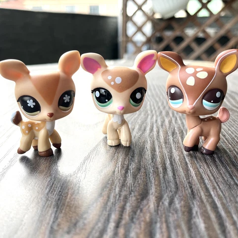 Littlest pet shop toys LPS deer #634 #2499 #2486 old collectible toys for girls Cover