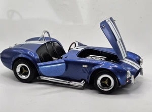 COCHE MODELO DIECAST VINTAGE SHELBY COBRA AZUL 1:18 POR FIRMA DE CARRETERA 92058 - Imagen 1 de 17