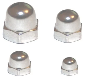 Honda CB250N CB400N - Mixed bag of 100 A2 (M3/M4/M5/M6/M8) Dome Nuts - Picture 1 of 1