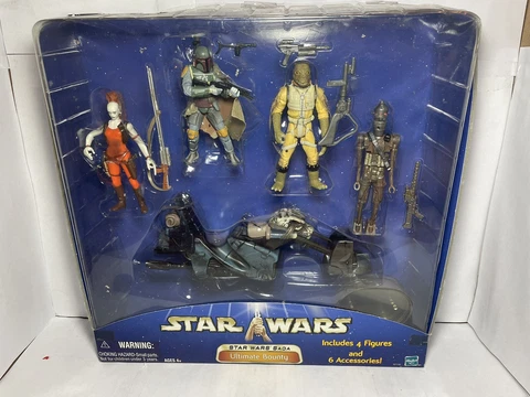 Star Wars Hasbro Saga Ultimate Bounty Action Figure Set Boba Fett Bounty Hunters Cover