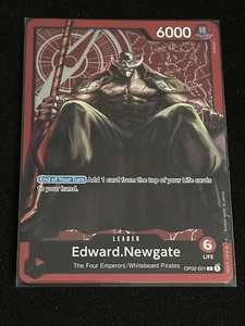 One Piece TCG Edward.Newgate OP02-001 English Leader PROMO N/M ENG - Bild 1 von 2