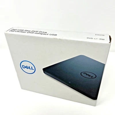 Dell USB Slim DVD +/- RW Drive DW316 - Image 1 of 4