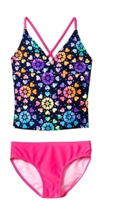 Cat & Jack Heart Tankini & Bottom 2-Piece Swimwear Kids Little Girls XS - Picture 1 of 1
