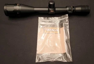 BSA OPTICS MIL DOT 4-16x40 RIFLE SCOPE WITH MANUAL VERY MINIMAL USE - Picture 1 of 3