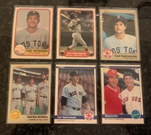 CARL YASTRZEMSKI CARD LOT (ALL FLEER)............6 DIFFERENT - Picture 1 of 2
