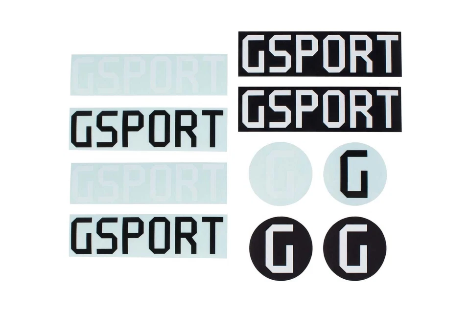 GSport BMX 2018 Sticker Pack Black/White 10 piece - image 1 of 1
