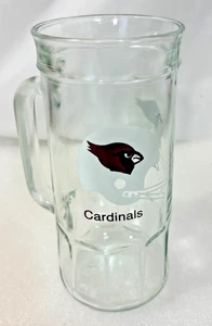 Arizona Cardinals Vintage 80's Fisher Nuts Glass Collector's Mug Beer NFL - Picture 1 of 7