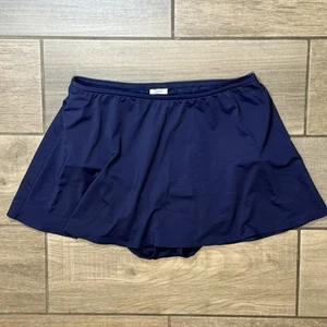 Lands' End Girls Size 12 Swim Skirt Bottoms Navy Blue - Picture 1 of 4