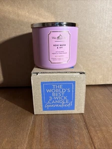 Bath & Body Works ROSE WATER & IVY 3 Docht Kerze NEU - Bild 1 von 5