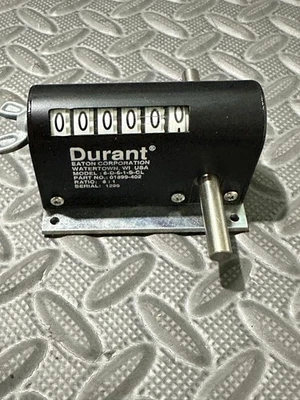 Durant Eaton 6-D-6-1-S-CL Rotary Mechanical Counter   Made in USA - Image 1 of 4