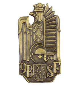308 WW2 POLISH BADGE 9TH FLANDERS RIFLE BATTALION POLAND - Picture 1 of 3