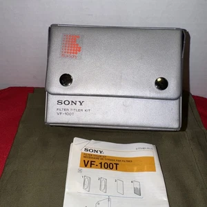 Genuine Sony VF-100T Filter Titler KIT for Video Camera 100% Original - Picture 1 of 9