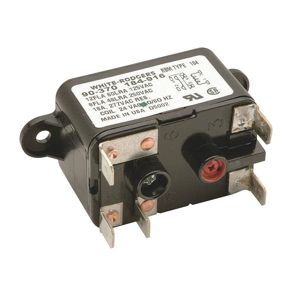 WHITE-RODGERS 90-370 Magnetic Relay, SPDT, NO, 24V 1N184 - Image 1 of 1
