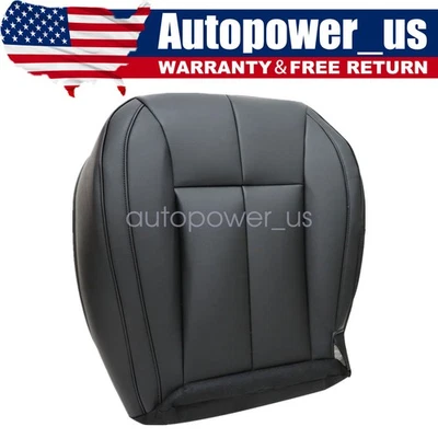 For 1999-2004 Jeep Grand Cherokee Limited Driver Bottom Leather Seat Cover Black - Image 1 of 4