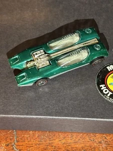 Vintage 1968 Hot Wheels Redlines Splittin’ Image Green W/ Original Button - Picture 1 of 8