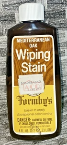 Formby’s Vintage Wiping Stain MEDITERRANEAN OAK 8 fl oz Discontinued - Used - Picture 1 of 5