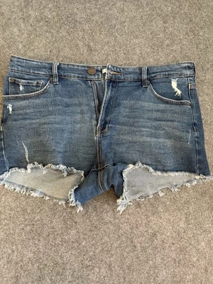 Pantalones Cortos Vaqueros Junior GB Flecos Envejecidos Talla 13 Foto 1 de 4