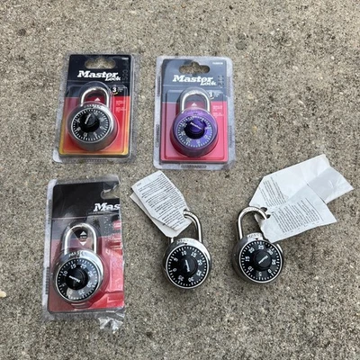 LOT of 5 Master Combination Locks - New - 1500D 1530DCM 1500T - Image 1 of 2