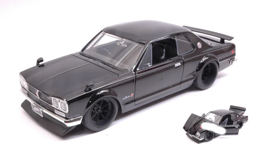 BRIAN'S NISSAN SKYLINE 2000 GT-R FAST & FURIOUS BLACK 1:24 - Immagine 1 di 1