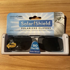 Sonnenschutz polarisierte Clip-On Sonnenbrille 50 rec 15 Vollrahmen braune Gläser 3 - Bild 1 von 1