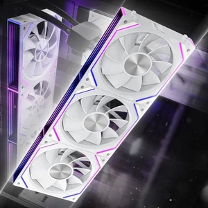 Asiahorse Dawn 120mm 3-Pack Case Fans ARGB PWM 1850RPM/71CFM Reverse Blade - Bild 1 von 8