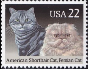 US #2375 MNH 1988 American Shorthair Cat Persian - Picture 1 of 1
