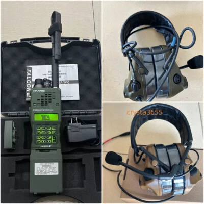 2024 TCA PRC-152A Military Aluminum Shell Radio + Comtac III Headset HARRIS Set - Image 1 of 4