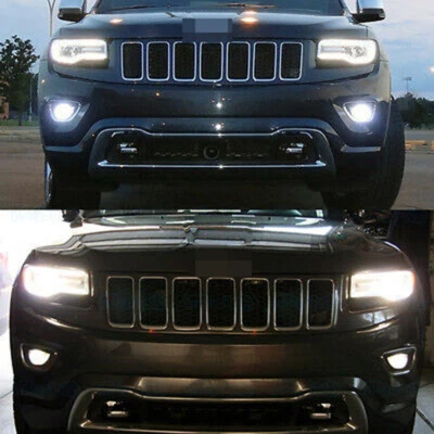 2X 6000K White H11 LED Bulbs For 2014-2017 Jeep Grand Cherokee Fog Light Lamp - Image 1 of 4