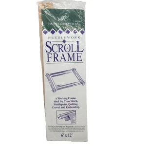 Homecrafters Needlework Scroll Frame 6" x 12" Crewel Embroidery Quilting NEW - Picture 1 of 4
