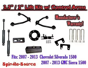 KIT DE ELEVACIÓN DE BRAZOS DE CONTROL DE 2,5""/2"" PARA 07 - 16 Chevy Silverado GMC Sierra 1500 - Imagen 1 de 2