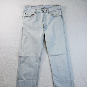 Levi 501 XX Mens 33 X 32 1990s Button Fly Faded Made in USA Vintage Distressed - Picture 1 of 24