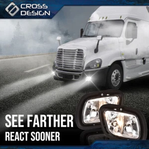 Luz antiniebla apta para Freightliner Cascadia 2008-2016 con bombilla luces izquierda derecha - Imagen 1 de 10