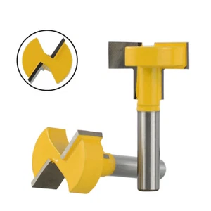 T-Nutfräser Nutenfräser Hartmetall T-Nutschien 8mm Schaft Für Holzbearbeitung - Bild 1 von 11