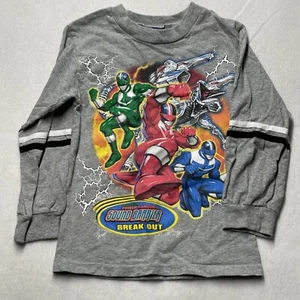 Vintage 2001 Power Rangers Sound Barrier Break Out Kids Long Sleeve T-Shirt Y2K - Picture 1 of 8
