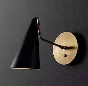 Chandelier Light Fixture Handmade Wall 1 Scone Raw Brass Italian Lamp Stilnovo - Picture 1 of 8